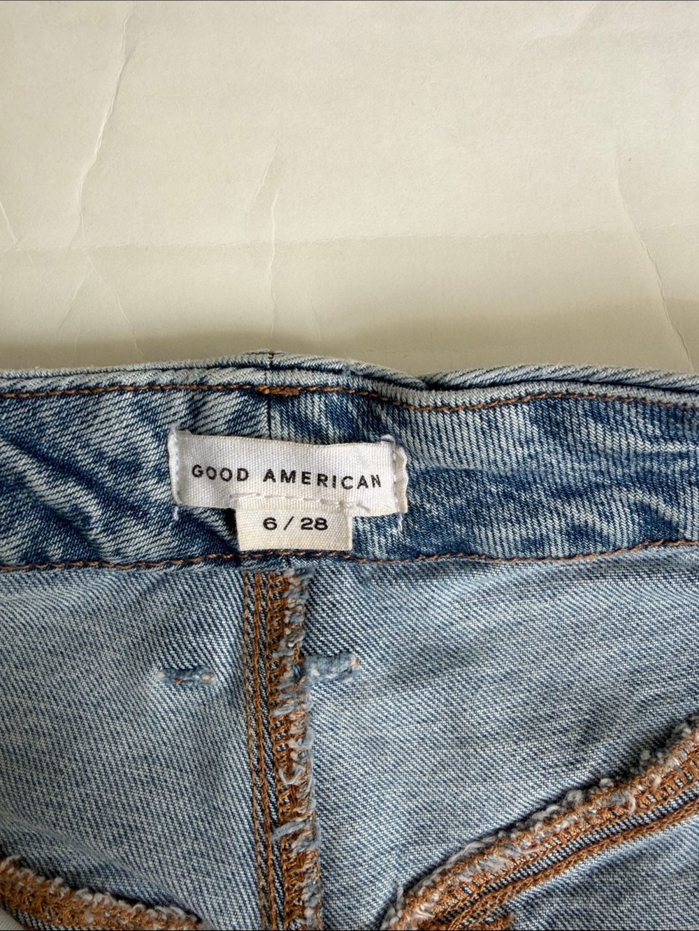 Good American Mid Blue High Rise Inseam Slit Jeans - Picture 7 of 13